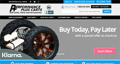 Desktop Screenshot of performancepluscarts.com